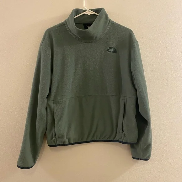 The North Face green Fleece high neck Jacket - Picture 1 of 5